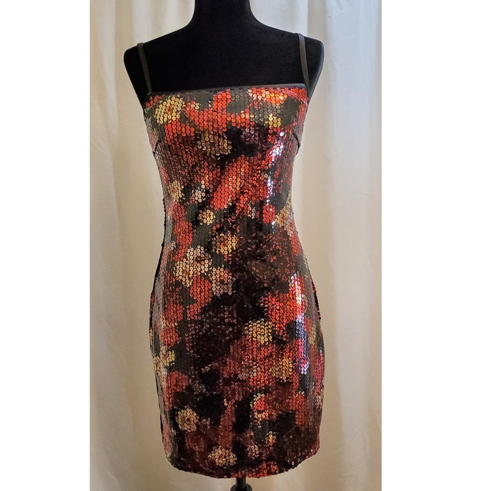 Express Sequined Party Mini Dress